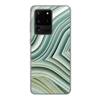 Produktbild von MuchoWow® Handyhülle Schutzhülle Hülle für Samsung Galaxy S20 Ultra Naturstein - Abstrakt - Grau Silikon Softcase Handy Hülle - Karteninhaber