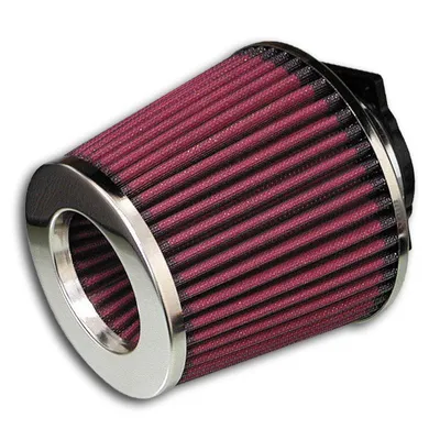 Produktbild von JOM offener Sportluftfilter Luftfilter Rot mit Adapter 60/65/70mm universal