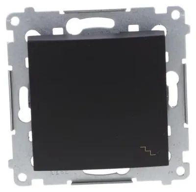 Productafbeelding van Simon 54, trappenhuis schakelaar (module), 10A, 250V, snelle aansluitingen, mat zwart, model DW6.01/49