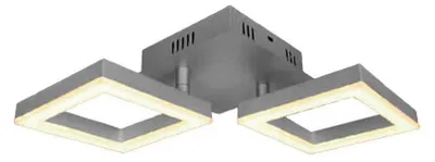 Obrázek produktu pro Stropní svítidlo LED, stříbrný kov, D 34 cm