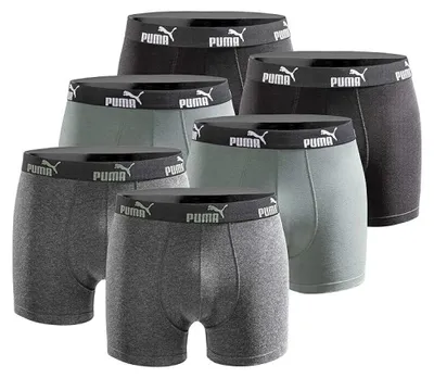 Produktbild von Puma Herren Boxershorts 6er-Pack Limited Edition - 100003547, Farbe:Grün, Textil:S