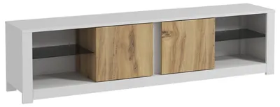 Image de Meuble TV en bois "Aydos" 180 x 35 x 45 cm - Blanc