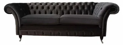Produktbild von Sofa 3 Sitzer Wohnzimmer Luxus Polster Designer Möbel Chesterfield Neu