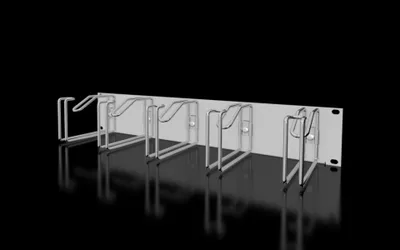 Image de Rittal Rangierpanel 2HE HxT 85x125mm RAL 7035 Stahlbügel