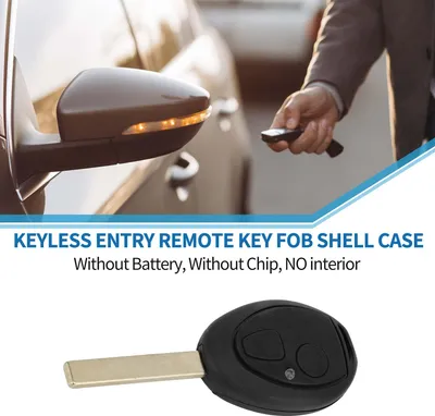 Image de Coque De Clé À 2 Boutons Pour Télécommande D'Entrée Sans Clé De Remplacement Pour Rover 75 1998-2005