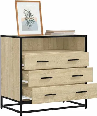 Produktbild von Möbel Schubladenschrank Sonoma-Eiche 70x41x70 cm Holzwerkstoff - Kommoden 849085