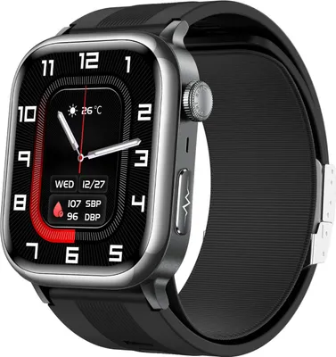 Obrázek produktu pro INF Chytré hodinky s měřením krevního tlaku a EKG, 2.06" AMOLED displej, Bluetooth volání Černá
