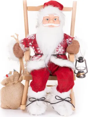 Produktbild von Dekoration MagicHome Weihnachten, Santa, sitzend, 46 cm