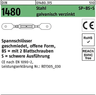 Produktbild von Reyher  Spannschlösser DIN 1480 St. SP BS-S M 30 vz (1 Stück)