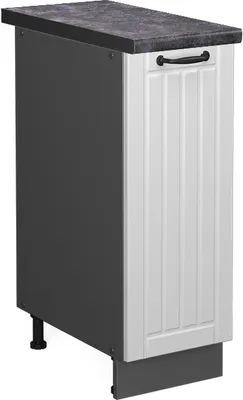 Produktbild von Apothekerschrank Vicco Fame-Line Weiß Landhaus 30 cm , AP Anthrazit, Model 46617