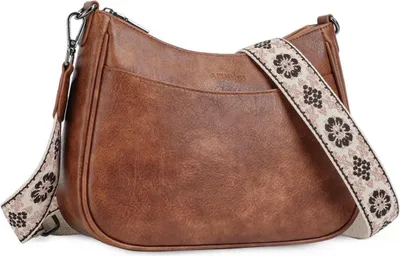 Immagine prodotto di Piccola borsa da donna con tracolla larga in  marrone