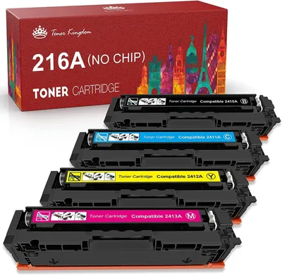 Produktbild von Toner Kingdom 216A Tonerkartuschen Kompatibel für HP 216A W2410A W2411A W2412A W2413A Toner Set für HP Color Laserjet Pro MFP M183fw M182n