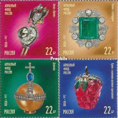 Produktbild von Briefmarken Russland 2017 Mi 2504I-2507I (kompl.Ausg.) postfrisch Diamantenfonds