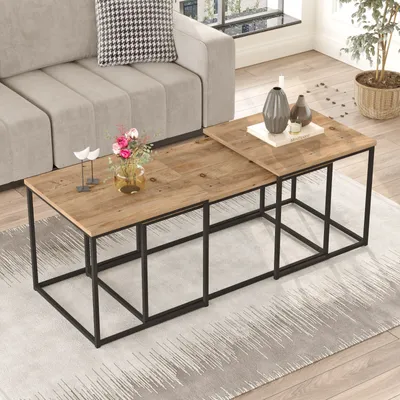 Produktbild von Skye Decor, Vg9-A, Couchtisch, 100 % MELAMINBESCHICHTETE SPANPLATTEN, Atlantische Kiefer, 50 x 50 x 47,8 cm