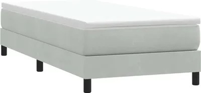 Image de Sommier à lattes de lit sans matelas gris clair 90x220 cm