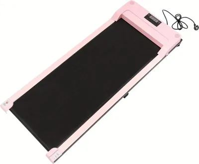 Immagine prodotto di Walking Pad - Tapis roulant - Pieghevole - 1-6 km/h - Display LED - Telecomando - Per casa e ufficio - Rosa