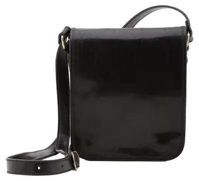 Immagine prodotto di Borsa a tracolla da uomo, in vera pelle, con chiusura magnetica e tracolla regolabile