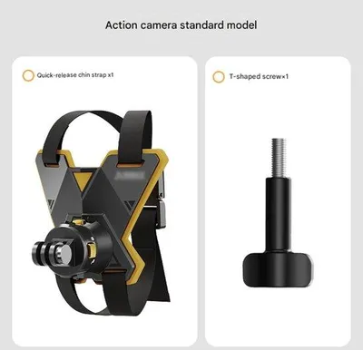 Image de Accessoire pour casque de moto, coque magnétique pour caméra d'action, compatible DJI, accessoire GoPro