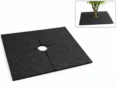 Produktbild von Filz Mulchmatte 40x40 cm 4 mm Schwarz – Unkrautschutz für Pflanzen & Bäume