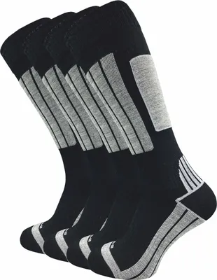 Produktbild von Gawilo  Skisocken mit Polsterung Herren (4 Paar), Schwarz / 39 - 42
