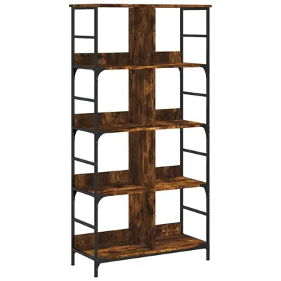 Obrázek produktu pro vidaXL Knihovna Smoked Oak 78,5x33x153 cm výrobek ze dřeva