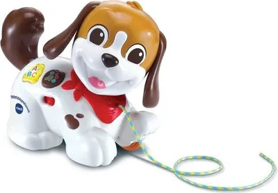 Image de Chien Interactif VTECH Toutou 1,2,3 Promène-Moi, Détecteur de Mouvement, Sons et Mélodies, 2 Boutons Lumineux
