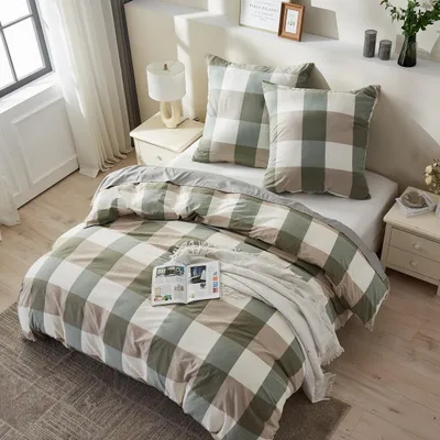 Produktbild von Bettwäsche-Set aus 100% Baumwolle mit Kissenbezügen