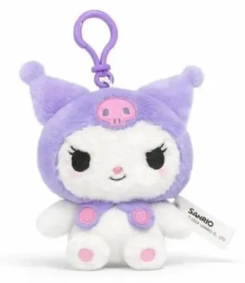 Obrázek produktu pro Hello Kitty Fluffy – přívěsek na klíče Kuromi, fialový, 13 cm – Durabo