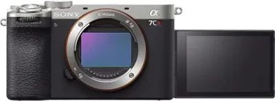 Produktbild von Sony α 7CR, 61 MP, 9504 x 6336 Pixel, Exmor R CMOS, 4K Ultra HD, Touchscreen, Schwarz, Silber