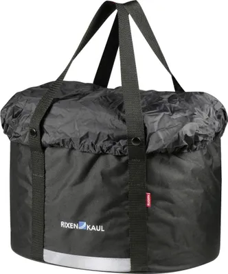 Image de Klickfix Shopper Plus sac de guidon, sacoche panier, avec housse de pluie, noir, en vrac