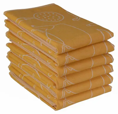Productafbeelding van Luxe Theedoeken Set van 6 Stuks van 100% Katoen