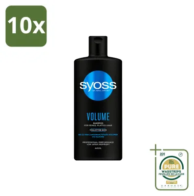 Immagine prodotto di 10 flaconi di shampoo volumizzante Syoss - 440 ml - Confezione risparmio - 10 pezzi