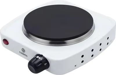 Produktbild von Avizar, Mini-Kochplatte elektrisch 500 W mit 5 Temperaturstufen, Weiß