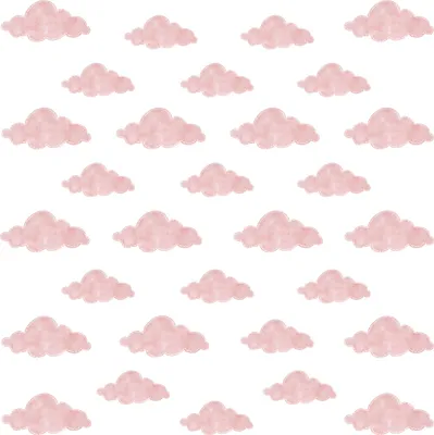 Image de Muralo Set de stickers muraux pour chambre d'enfant ROSA WOLF Br. 60cm x Hö. 30cm - Set de stickers muraux pour garçons filles