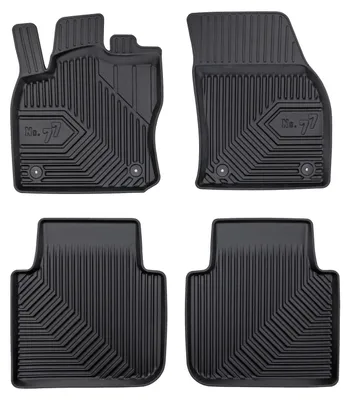 Immagine prodotto di Tappetini gomma vasca per Volkswagen Tiguan Allspace 2017-2024 (SUV) – set 4 pezzi, nero, su misura
