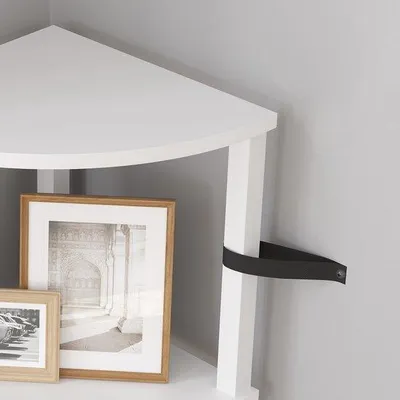 Image de Étagère d'angle industrielle Ibenzoa® avec 5 niveaux – Étagère d'angle blanche et gain de place de 30x30x130 cm, idéale pour la cuisine et le salon, avec pieds réglables et système anti-basculement