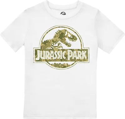 Produktbild von Jurassic Park - "Dino Camo" T-Shirt Logo für Jungen TV1921 (152-158) (Weiß/Grün)