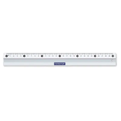 Zdjęcie produktu dla Aluminiowa linijka Stadtler-Mars z podziałką centymetrową, srebrna, 300 mm