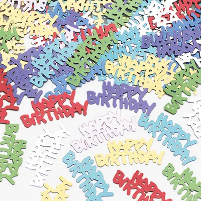 Produktbild von amscan Konfetti Happy Birthday metallic 14 g
