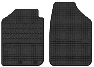 Productafbeelding van Rubberen voormatten voor Dacia Spring vanaf 2021 (hatchback) – 2-delig, zwart, op maat