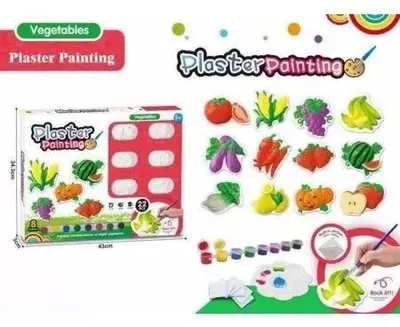 Produktbild von Gipsfiguren - Gemüse zum Bemalen