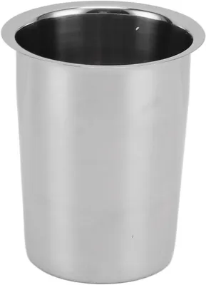 Zdjęcie produktu dla Pojemnik na sztućce ze stali nierdzewnej - organizer na sztućce do kuchni - system organizacji kuchni - duża pojemność - 14 x 12 x 12 cm - srebrny
