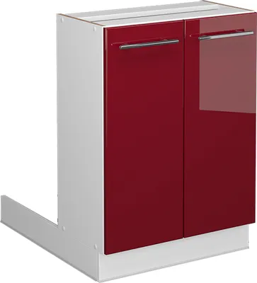 Produktbild von Kücheninsel Vicco Fame-Line Bordeaux Hochglanz 60 cm ohne Arbeitsplatte, Model 38549