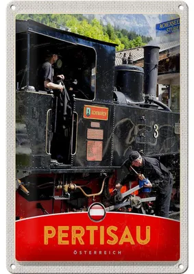 Produktbild von Blechschild Reise 20x30cm Pertisau Österreich Lokomotive Urlaub
