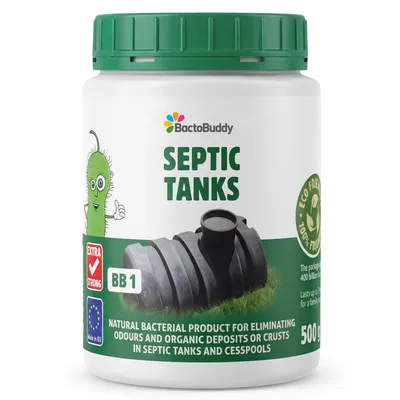 Immagine prodotto di BactoBuddy BB 1 Batteri per fosse a tenuta stagna, fosse settiche, micro-depuratori, toilette a secco e latrine, 0,5 kg in polvere
