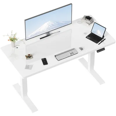 Productafbeelding van Elektrisch Verstelbaar Bureau - 110x60 cm Werkblad - Voor Thuiswerk En Kantoor