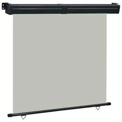 Immagine prodotto di Tenda per balcone – 175x250 cm – Tessuto grigio – Resistente all'acqua e al vento – Bordi rinforzati