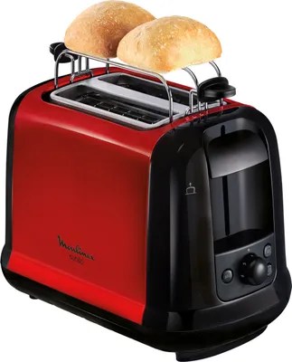 Obrázek produktu pro Moulinex LT261D, 2 krajíců, Černá, Červená, Nerezová ocel, 850 W, Čína, 198 mm