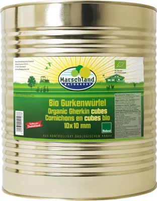 Produktbild von Gurkenwürfel 10x10mm 9700g 18er Pack