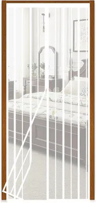 Produktbild von Famanu Magnetische Fliegengitter - Einfache Installation - Weiß - 110 x 230 cm